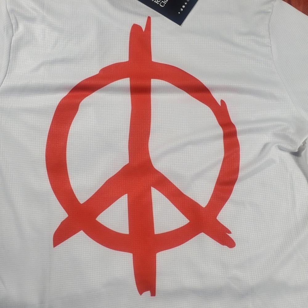 NWT Easysunday Run & Peace Florence Long Sleeve Running‎ Jersey Med White Unisex - Picture 14 of 14